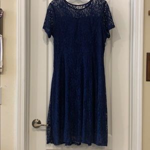 Navy slip on dress